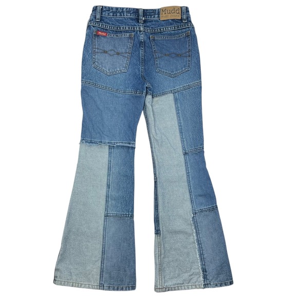 Mudd Kids Patchwork Blue Jeans - Picture 2 of 9